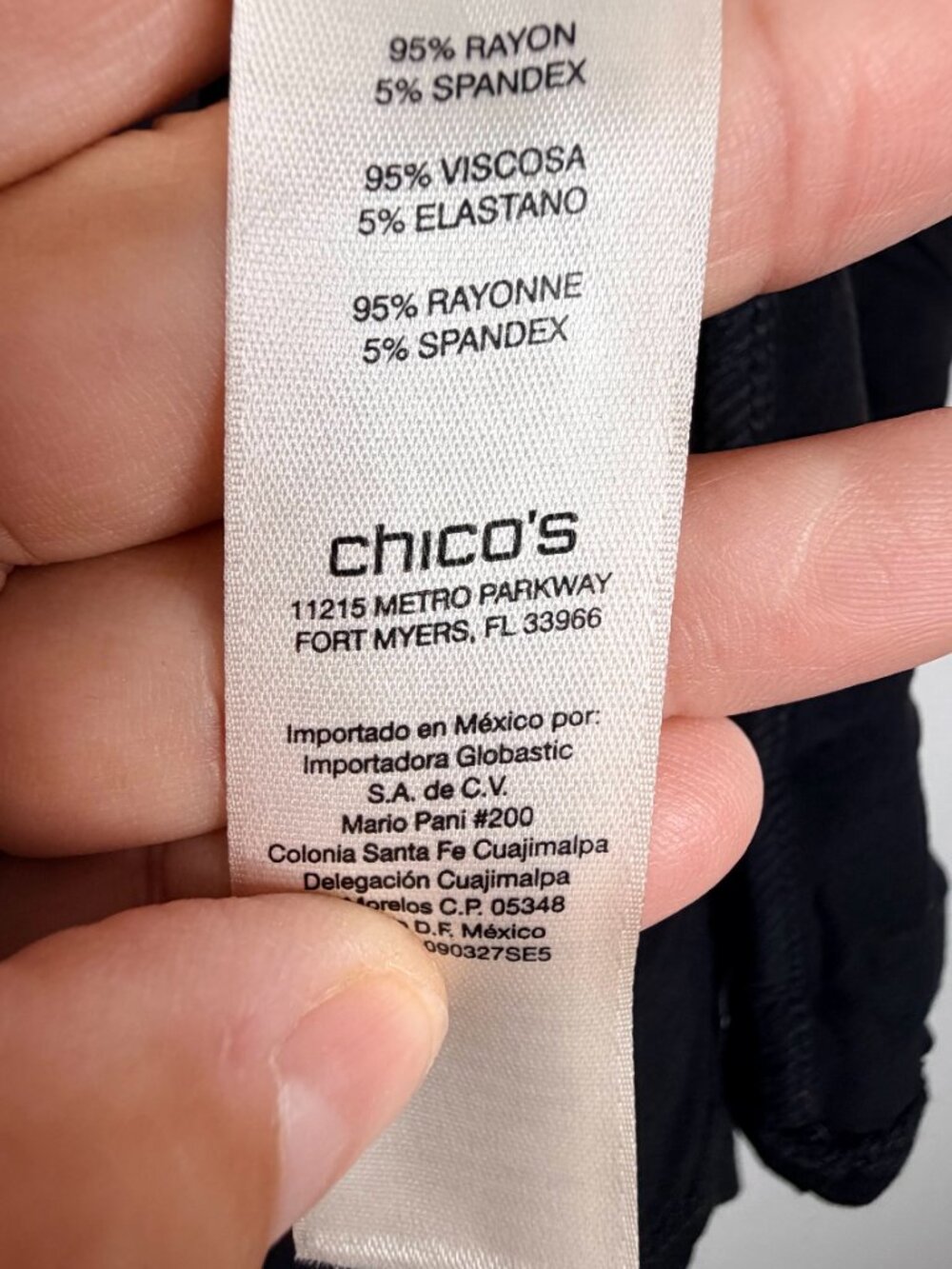 2/$30 Chico's Sydney Seamed Cap Sleeve Little Black Dress 16 #A4211 - Picture 7 of 9